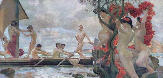 Ulises y las sirenas, hacia 1900